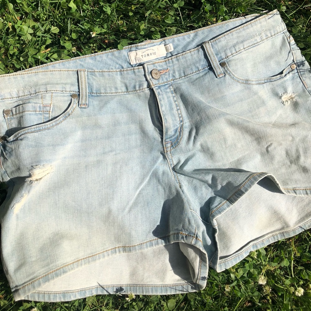 Distressed Jean Shorts